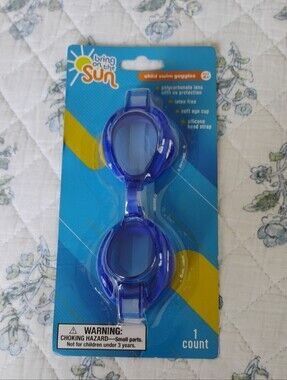 Bring on the Sun Blue Kids Swim Goggles
